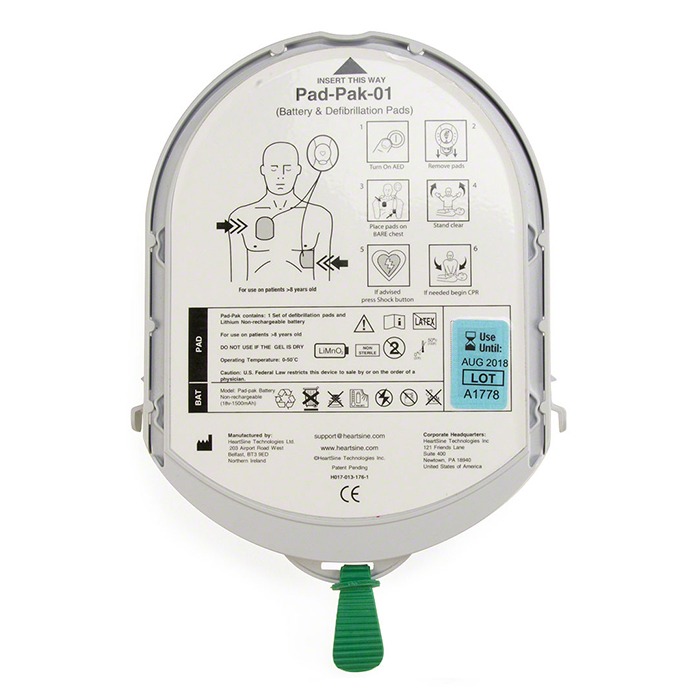 HeartSine Samaritan Adult/Child Pad -Battery Pak