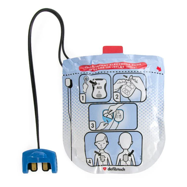 Defibtech Lifeline Pediatric AED Pads Supplier in Dubai UAE and Saudi Arabia KSA