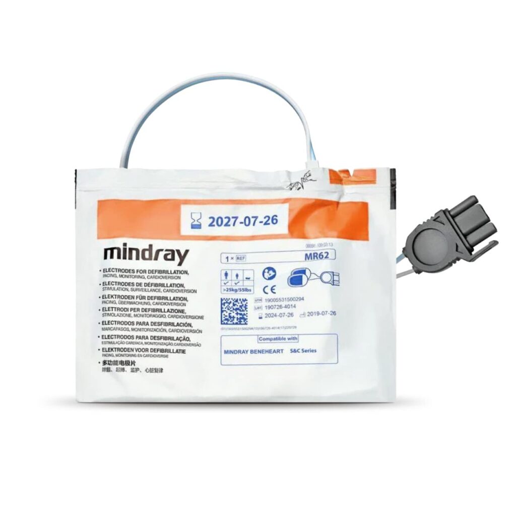 Mindray BeneHeart C1A AED Adult/Paediatric Disposable Electrode Pads MR62 Supplier in Dubai UAE and Saudi Arabia KSA