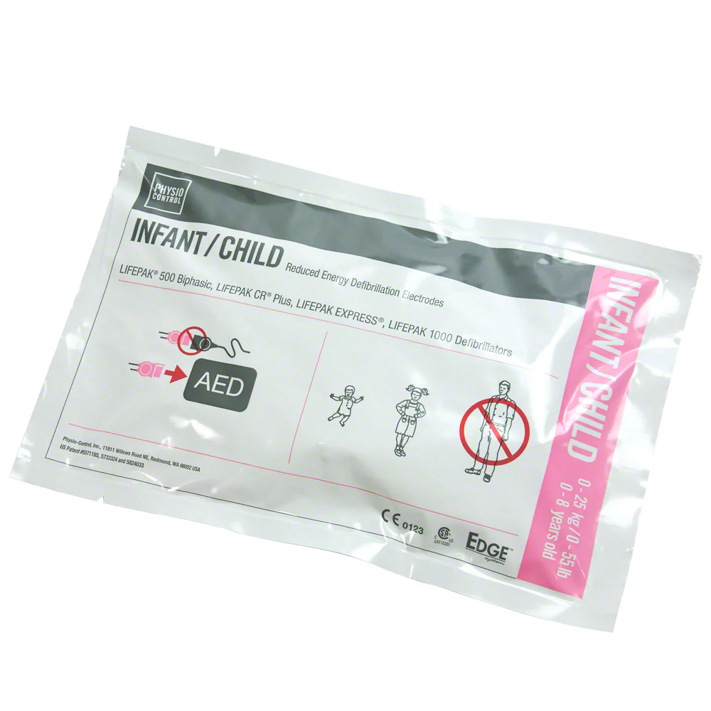 Physio Control LIFEPAK 1000 Pediatric Electrode Pads Supplier in Dubai UAE and Saudi Arabia KSA